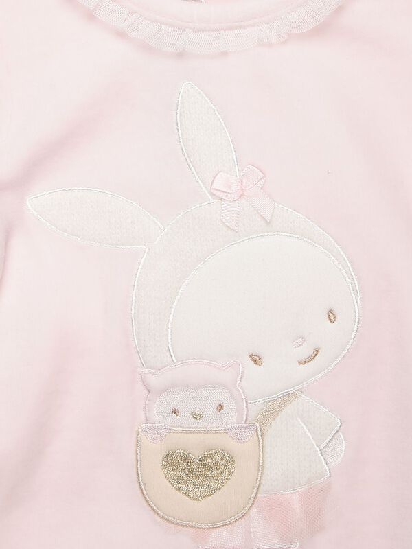 Velour Babysuit-Back Opening image number null